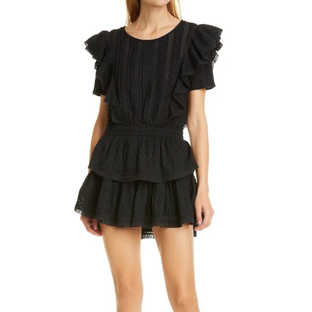 LoveShackFancy Black Mini Dress